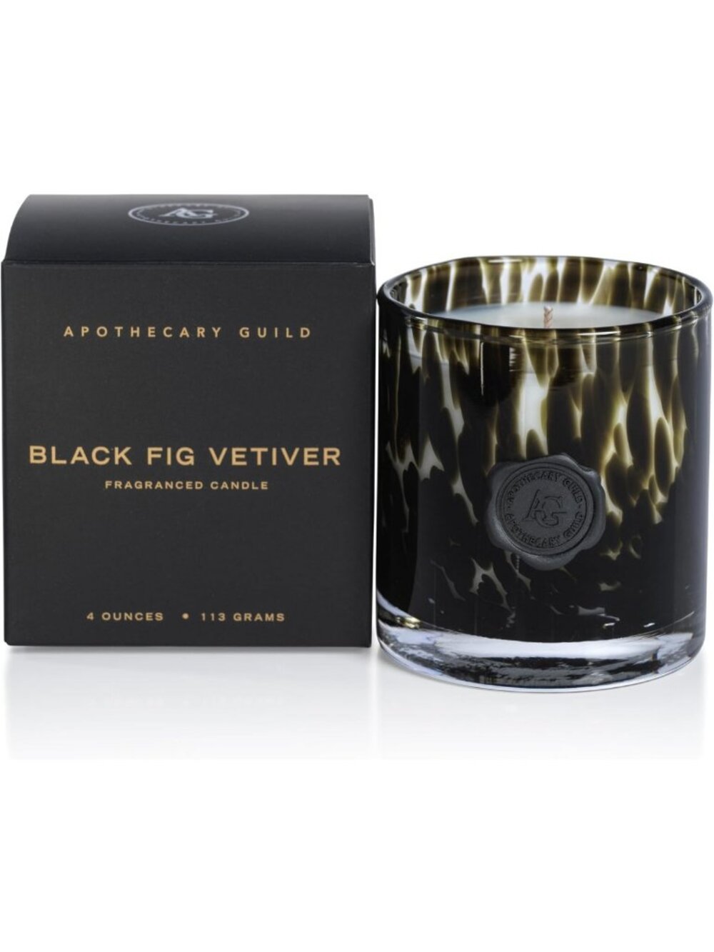 4 oz Opal Jar Candle in Gift Box - Black Fig Vetiver Scented Home Decor